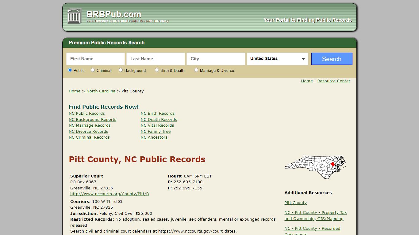 Pitt County Public Records | Search North Carolina ...